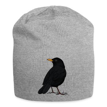 Merle - Bonnet en jersey - gris chiné - Devant