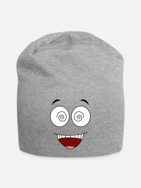 Visage fou - Bonnet en jersey - gris chiné