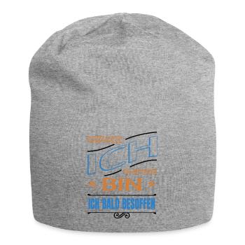 weihnachten humor schnaps saufen bierzelt zitat - Jersey-Beanie - Grau meliert - Vorne