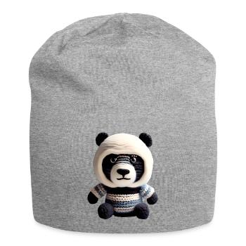 Panda Baby - Jersey Beanie - heather grey - Front