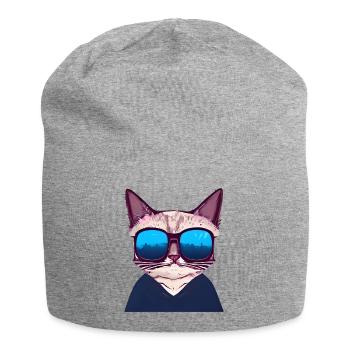 Chat Propriétaire Chat Domestique Chaton - Bonnet en jersey - gris chiné - Devant