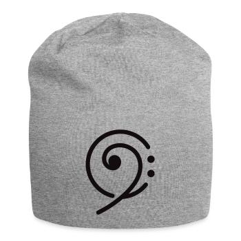 Am Schlüssel - Jersey-Beanie - Grau meliert - Vorne