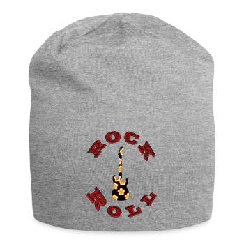 Rock n Roll - Jersey-Beanie - Grau meliert - Vorne