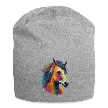 cool dream horse, for all horse fans - Jersey Beanie - heather grey - Front