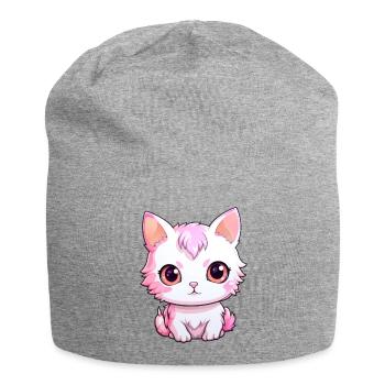 Baby Cat - Jersey Beanie - heather grey - Front