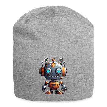 Robot / Machine / AI / Technology / Mechanics - Jersey Beanie - heather grey - Front