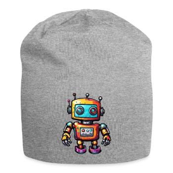 Robot / Machine / AI / Technology / Mechanics - Jersey Beanie - heather grey - Front