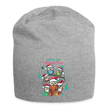 Festliche Eule Weihnachtsstimmung Design - Jersey-Beanie - Grau meliert - Vorne