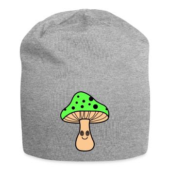 Champignon hypnotique - Bonnet en jersey - gris chiné - Devant