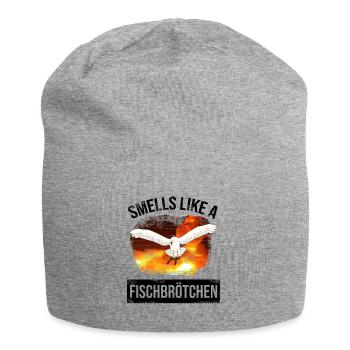Seagull Hunting Fish Roll - seagull north german moin - Jersey Beanie - heather grey - Front