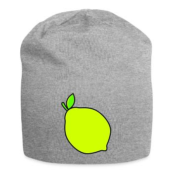 zitrone - Jersey-Beanie - Grau meliert - Vorne