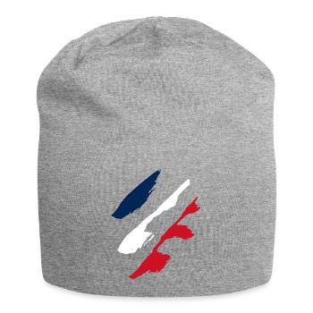 Flag of France - Jersey Beanie - heather grey - Front
