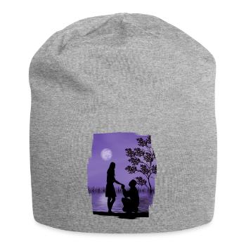 valentine JOUR - Bonnet en jersey - gris chiné - Devant