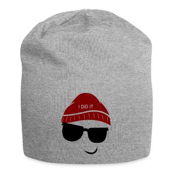 I did it too - Jersey Beanie - heather grey - Front