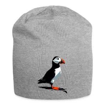 Papageitaucher - Jersey-Beanie - Grau meliert - Vorne