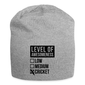 Cricket Cricket Cricket - Jersey Beanie - heather grey - Front