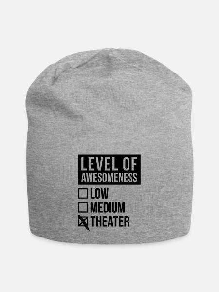 Theater Theater Theater - Jersey-Beanie - Grau meliert
