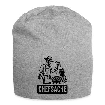 Grillen - Jersey-Beanie - Grau meliert - Vorne