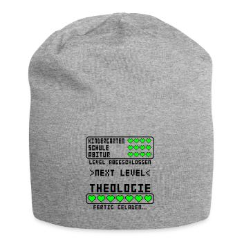 Theologie Studium Examen Prüfung bestanden - Jersey-Beanie - Grau meliert - Vorne