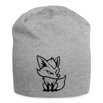 fuchs comic - Jersey-Beanie - Grau meliert - Vorne