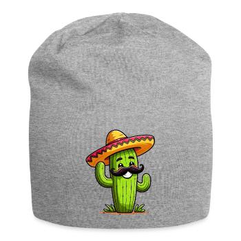 Kaktus - Jersey-Beanie - Grau meliert - Vorne