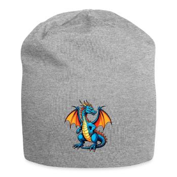 Blauer Dragon - Jersey-Beanie - Grau meliert - Vorne