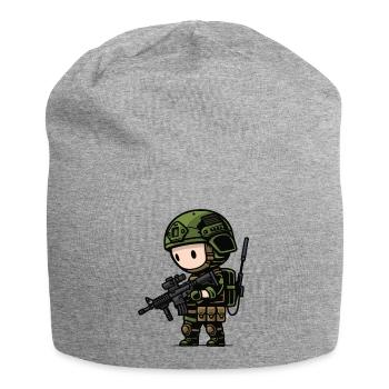 kleiner süsser aufklärungsoldat - Jersey-Beanie - Grau meliert - Vorne