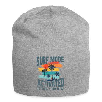 Surf mode activated - Jersey Beanie - heather grey - Front
