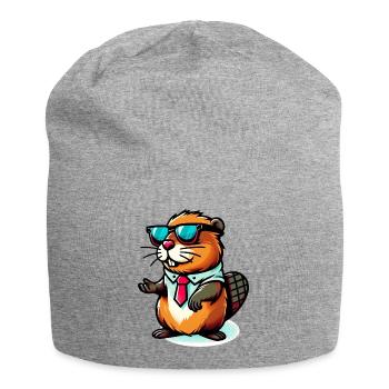 Bieber - Jersey-Beanie - Grau meliert - Vorne