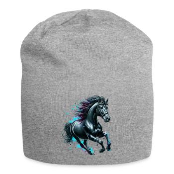 Horse - Jersey Beanie - heather grey - Front