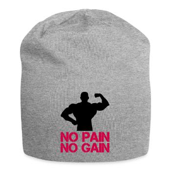 Gain de douleur Bodybuilder - Bonnet en jersey - gris chiné - Devant