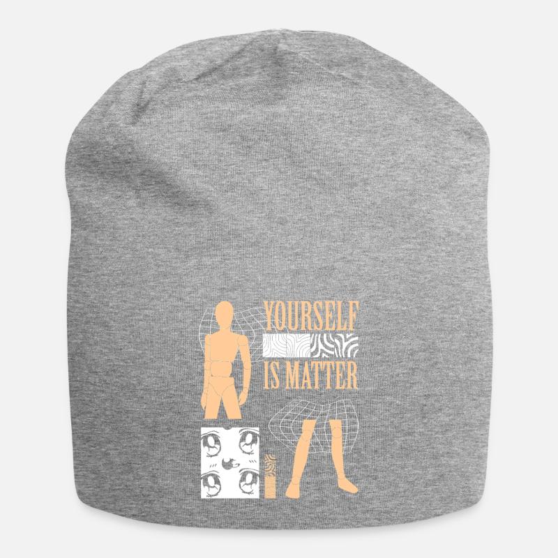 Yourself is Matter - Jersey-Beanie - Grau meliert