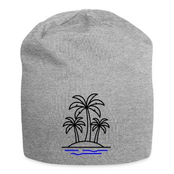Palm Island Holidays - Jersey Beanie - heather grey - Front