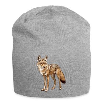 cunning jackal - Jersey Beanie - heather grey - Front