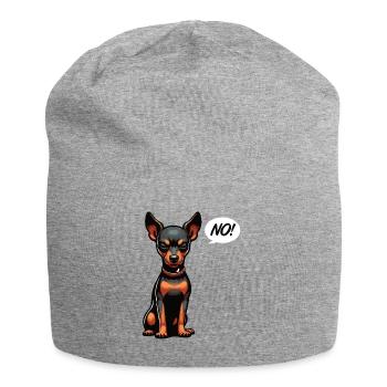 Pas de Pinscher miniature Pinscher Propriétaire de Pinscher - Bonnet en jersey - gris chiné - Devant