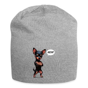 Pas de Pinscher miniature Pinscher Propriétaire de Pinscher - Bonnet en jersey - gris chiné - Devant