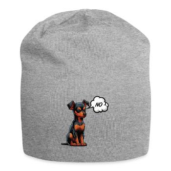Pas de Pinscher miniature Pinscher Propriétaire de Pinscher - Bonnet en jersey - gris chiné - Devant