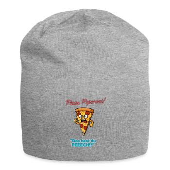 Pizza Pepperoni Tranche en Colère - Bonnet en jersey - gris chiné - Devant