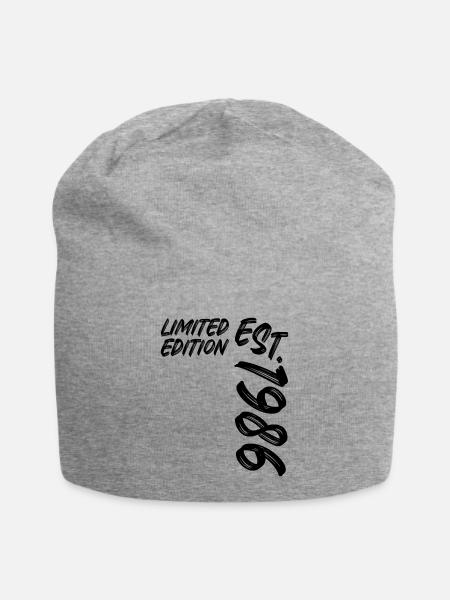 Limited Edition Est. 1986 - Jersey-Beanie - Grau meliert