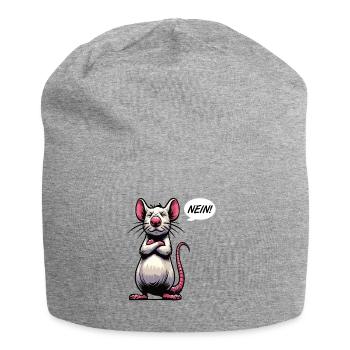 No Rat Rats Rat Owner Rat Lovers - Jersey Beanie - heather grey - Front