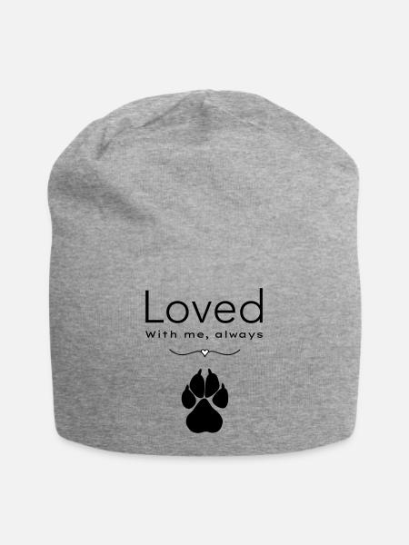 Dog loved - Jersey Beanie - heather grey