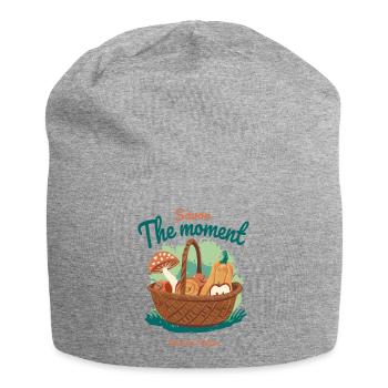 Autumn Basket - Jersey Beanie - heather grey - Front