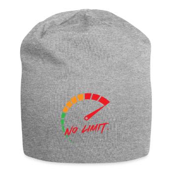Sans limite : affichage de la vitesse - Bonnet en jersey - gris chiné - Devant