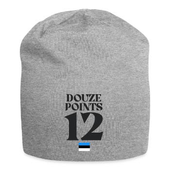 Douze points Eurovision Estonie - Bonnet en jersey - gris chiné - Devant