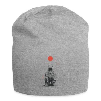 Silhouette en orbite - Bonnet en jersey - gris chiné - Devant