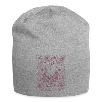 Antifaschistisches Liberté Égalité Fuck AfD Frauen - Jersey-Beanie - Grau meliert - Vorne