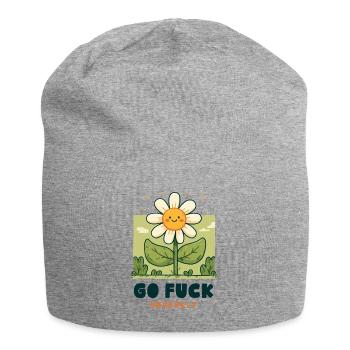 Freche Blume - Jersey-Beanie - Grau meliert - Vorne