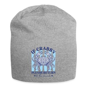 Lustiges If Crabby Return To The Beach Sommer  - Jersey-Beanie - Grau meliert - Vorne