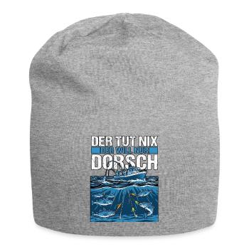 Der Will Dorsch Angeln - Jersey-Beanie - Grau meliert - Vorne