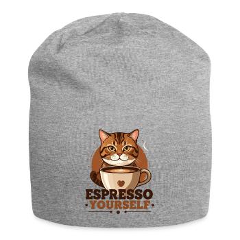 Espresso Cat Yourself - Bonnet en jersey - gris chiné - Devant